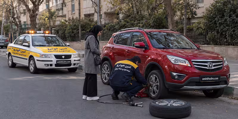 امداد خودرو چانگان غرب تهران